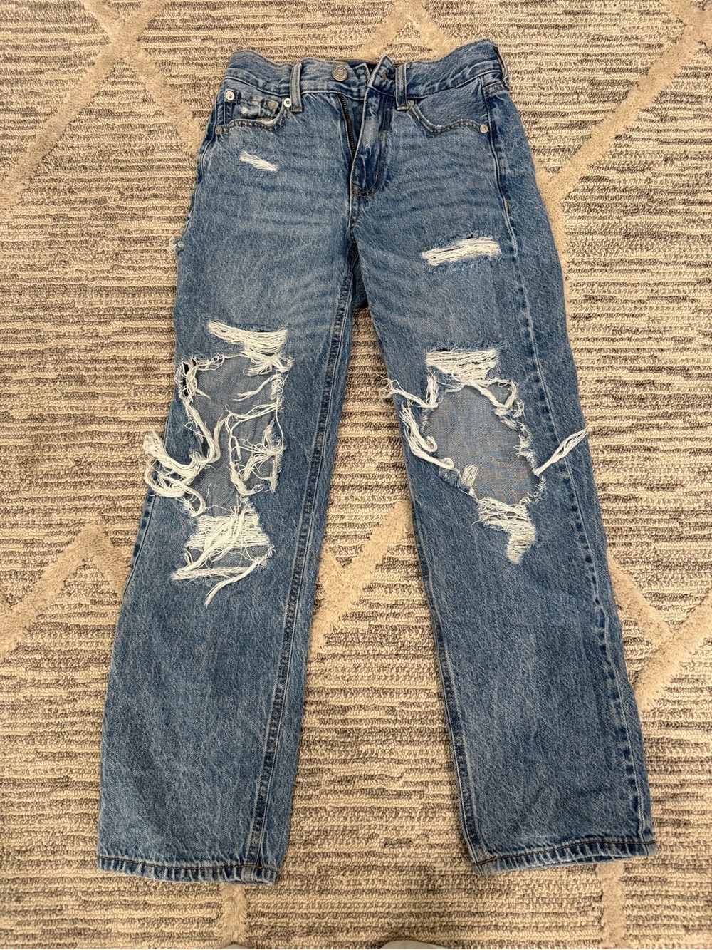 Classic Distressed Blue Women's Jeans